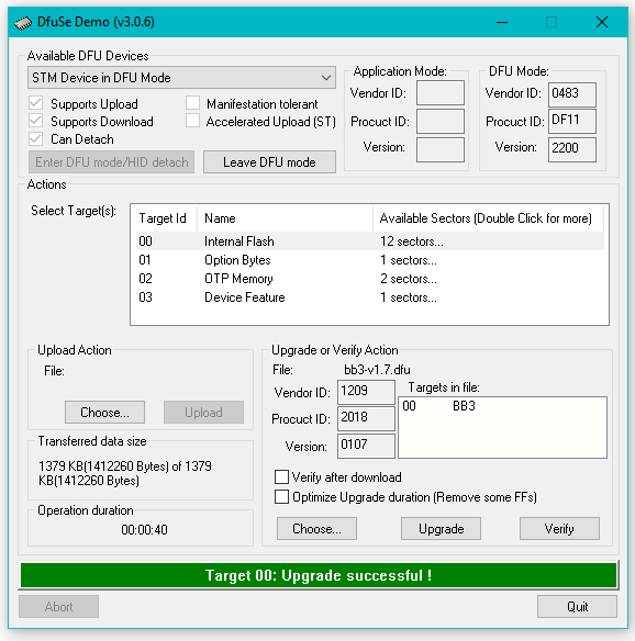 DfuSe-BB3-Firmware-Upgrade-success