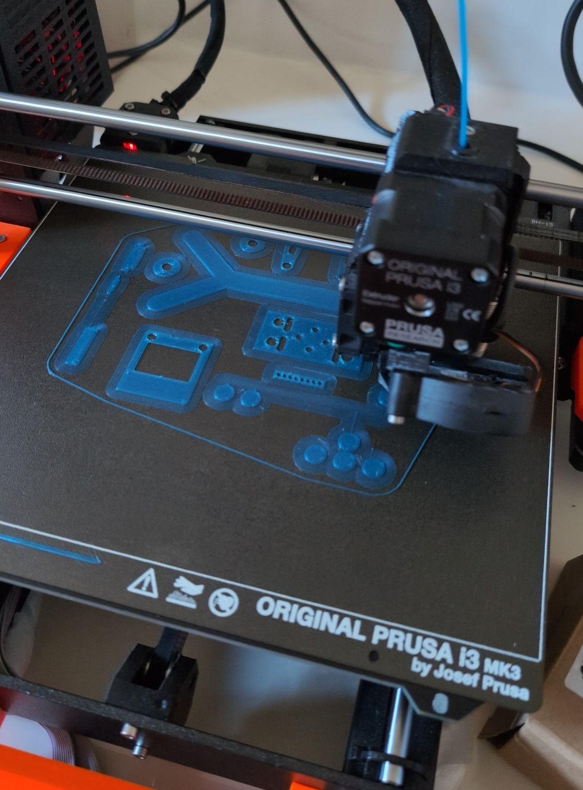 initial parts printing in progress